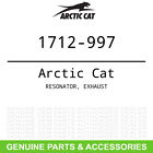 1712-997 Arctic Cat Oem Resonator Exhaust