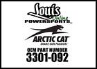 3301-092 Arctic Cat Silencer Muffler New Oem 886224077840