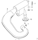 605155511 Oem Exhaust Assembly Tuned Pipe Black