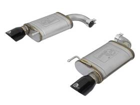 49-43085-b Afe Machforce For Xp 2.5in 409 Stainless Axle Back Exhaust With Black Tips 15-17