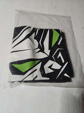 5263-021 Arctic Cat Artic Team Cathead Bandana Blk Grn Wht Nos Oem