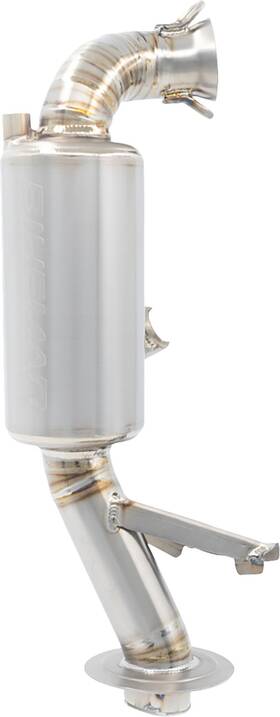 02-228pl-g5-tt Bikeman Performance Powder Lite Slip-on Muffler - Titanium For