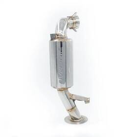 02-330pl-ss Bikeman Performance Powder Lite Ss Exhaust / 9r-850-650
