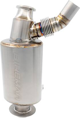02-332-ti Bikeman Performance - Full Velocity Slip-on Muffler Titanium