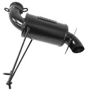 3077-b333995-17 Bikeman Performance Powder Lite Muffler-black For 2013-2014 Polaris 600 Switchback Adventure