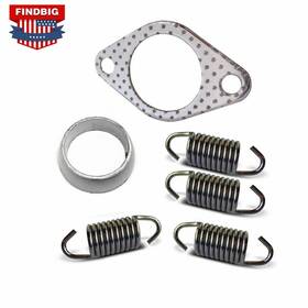 3085075 Findbig 6x Exhaust Donut Seal Gasket Spring Rebuild Kit For Polaris Sportsman 500 96-00