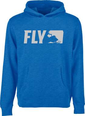 354-0167ys Fly Racing Youth Primary Hoodie 2022 Royal Blue Small