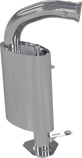 139q204 Mbrp Quiet Series Slip-on Muffler #139q204 Ski-doo
