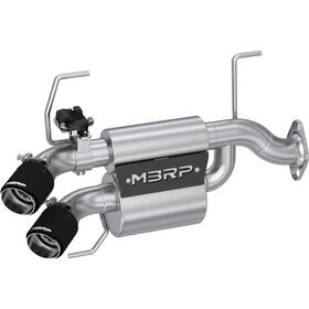 At-9539as Mbrp Slip-on Stacked Dual Out Active Exhaust For Polaris