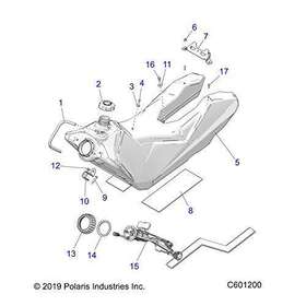 5415105 Polaris Gasket-pfa Voyageur Titan Switchback Sks Rush Rmk
