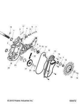 5814070 Polaris Gasket-chaincase Cover Rmk Sks Pro-rmk Assault 800 850