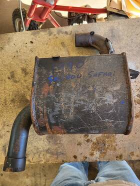 514026700 Skidoo 90 91 92 Safari Glx Lc Lce 462 470 Exhaust Can Silencer Muffler