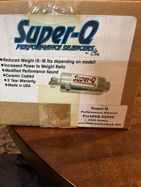 Sq-2205c Skinz Super Q Silencer 2005 Polaris 900 Rmk Switchback Can New Spg