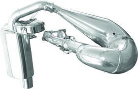 09-824 Slp Full Snowmobile Exhaust Pipe With Cooker Mount - Polaris Matryx 850