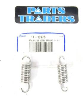 11-1097s Slp 1 1/2 Inch Stainless Steel Exhaust Pipe/muffler Spring Set 2 Universal Fitment