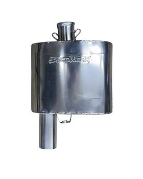Ac6000m-5-cc Speedwerx Standard Lightweight Muffler Chrome