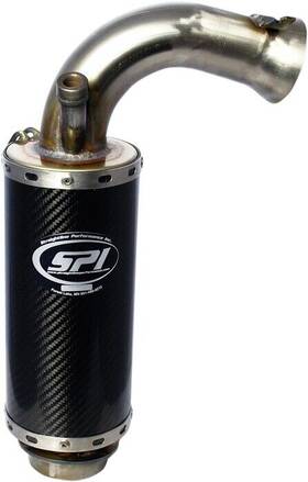 132-154 Straightline Performance Lightweight Carbon Fiber Muffler Polaris 650 Switchback Assault
