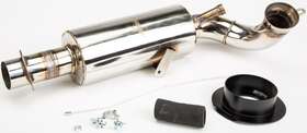 132-156 Straightline Performance Lightweight Silencer - Polished Stainless