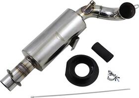 Straightline Performance 3e7f8cydor Lightweight Silencer Exhaust Muffler Pipe Stainless Polaris Indy 650 137in 22-23