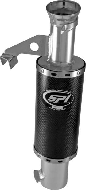7653-s307147-93 Straightline Performance Slp Lightweight Carbon Stainless Silencer For 2018 Arctic Cat Xf 8000 High
