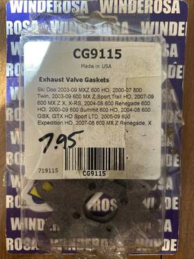 Cg9115 Winderosa New Skidoo Exhaust Valve Gaskets