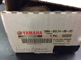 Sma-8gl14-00-01 Yamaha Yanaha Exhaust Turnout New Oem Chrome Tailpipe End Nytro Inch S