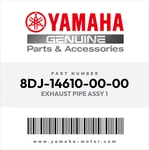 Yamaha Genuine Exhaust Pipe Assy 8DJ-14610-00-00 Oem. Fixed Price $140.00.