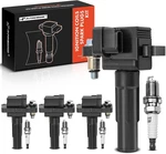 Ignition Coils & Spark Plugs Kit Subaru Impreza 2003-05 Saab 9-2X 2005 2.0L 4PC. Fixed Price $130.17.
