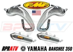 Yamaha Banshee 350 Fmf Full Exhaust Fatty Pipes Powercore 2 Ii Silencers Set Kit. Fixed Price $888.89.