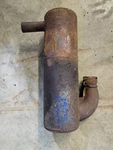 1974 1975 Arctic Cat Panther Cheetah Exhaust Muffler Silencer Pipe. Fixed Price $80.00.