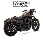 Vance & Hines Black 2-INTO-1 Upsweep Exhaust For 18-23 Harley Davidson Softail. Fixed Price $1594.95.