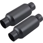 2.5" Inlet Outlet Performance Mufflers Black Resonator Ss Universal. Fixed Price $72.25.