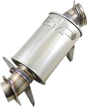 Bikeman Performance Powder Lite Slip-on Muffler Stainless Steel #02-229-SS. Fixed Price $496.04.