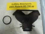 2001 02 03 Polaris Xc Sp 700 600? Edge? Exhaust Manifold Y Pipe Gasket Donut. Fixed Price $88.00.