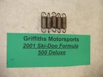 2001 Ski Doo Formula Deluxe 500 Zx Chassis Exhaust Pipe Muffler Springs Stainles. Fixed Price $12.00.