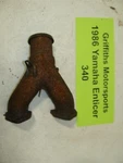 1986 Yamaha Enticer ET340 Exhaust Manifold Pipe W Gaskets Oem. Fixed Price $22.00.