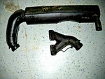 Ski Doo Genuine Snowmobile Exhaust Muffler W/ Manifold Oem 514012200. Fixed Price $109.95.