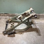 Yamaha XT550 Swing Arm, Rear Axel, Chain Tensioner, Passanger Pegs. Fixed Price $40.00.