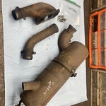 1978 - 1979 John Deere Spitfire Vintage Snowmobile Exhaust Muffler 340 Kohler Fa. Fixed Price $189.00.