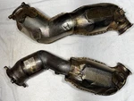 Both Mclaren 720S 2017-2022 Oem Exhaust Downpipes 14HA042CP & 14HA044CP. Fixed Price $1000.00.